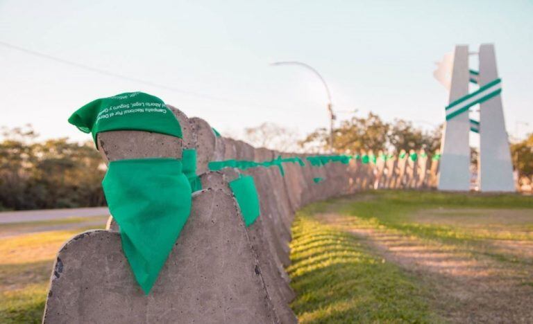 Pañuelazo verde en Resistencia. (Foto: Twitter)