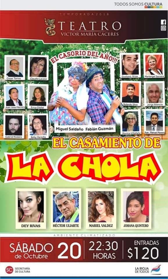 El gran Miguel Saldaño presenta el esperado espectáculo “el casamiento de la chola” con un sinnúmero de artistas y reconocidos periodistas locales