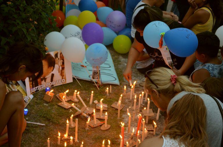 Marcha exigiendo "Justicia por Teo"