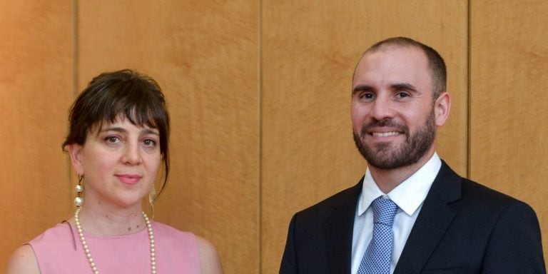 Mercedes D'Alessandro y Martín Guzmán. (Foto: Ministerio de Economía)