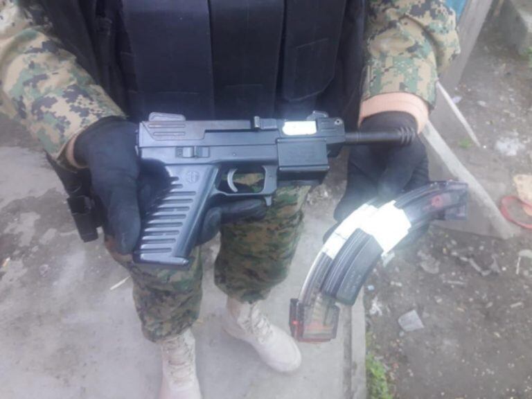 Arma secuestrada