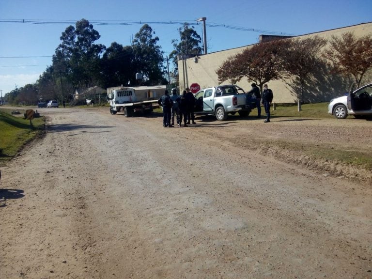 Accesos a Villa Elisa - Entre Ríos, con controles sanitarios
Crédito: VillaElisaalDía