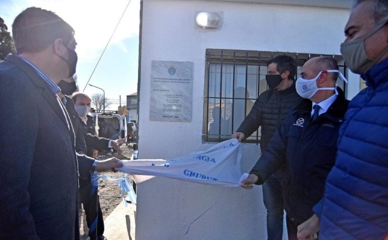 Inauguraron sala de emergencia en el puerto de Rawson.