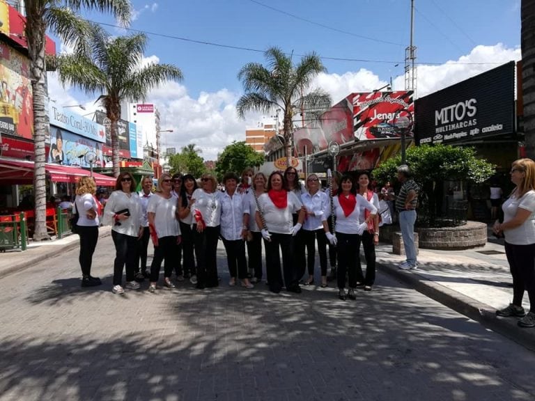 Desfile de bastoneras del IESS