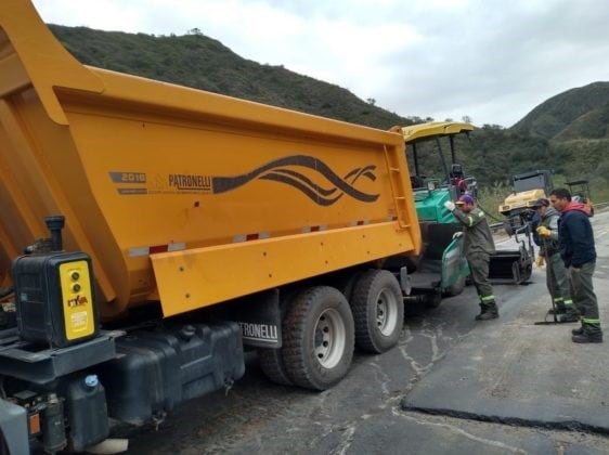 pavimentación de los tramos dañados en La Cébila