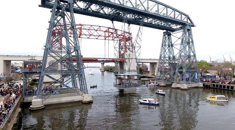 Puente Transbordador de La Boca, Nicolás Avellaneda (Foto: Clarín)