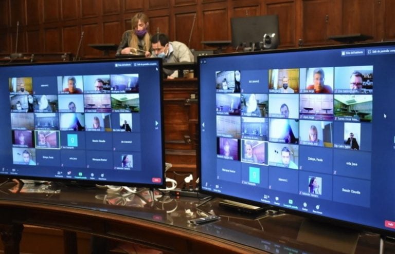 Sesión en la Cámara de Diputados de Mendoza.