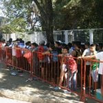 Hinchas de River pugnando por una entrada para la final de Copa Argentina en Córdoba.