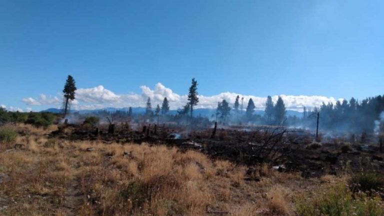 Así quedó la zona afectada en Bariloche (Diario Río Negro).