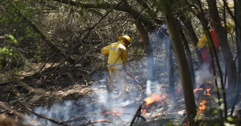 Incendio forestal en La Cumbre a fines de septiembre. (Foto: archivo).