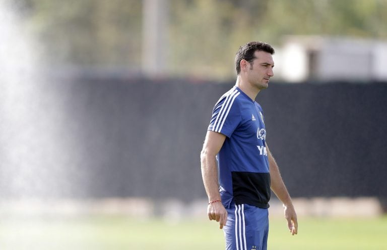 Lionel Scaloni tiene todo listo para el partido con Venezuela.. (EFE)