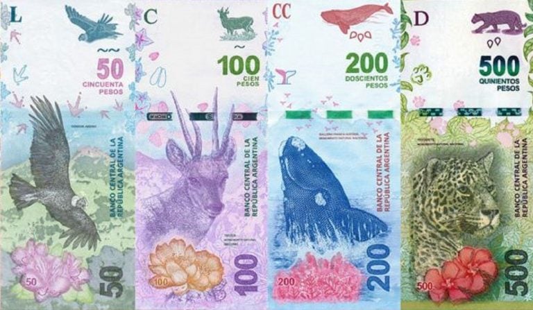 Billetes de animales. (Foto: Web)