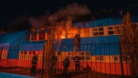 Incendio de escuela