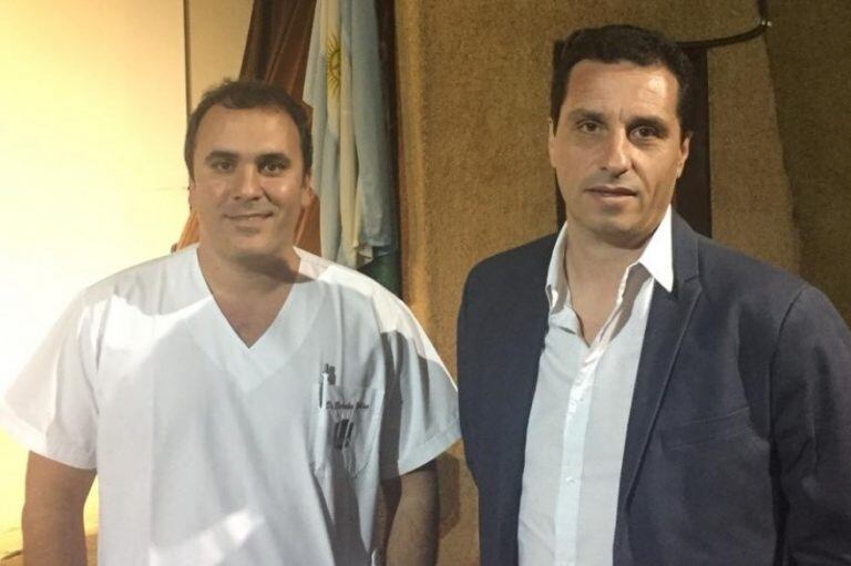 Dr. Julián Barrales (izquierda), Dr. Jorge Varallo (derecha).