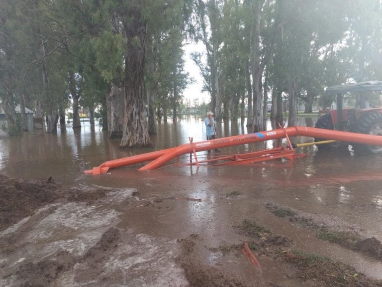 Las inundaciones en el sudeste provincial afectaron a Bell Ville, Morrison y Arroyo Algodón.