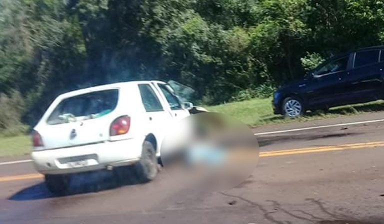 Accidente fatal a la altura del Kilómetro 1534, sobre Ruta Nacional 12.