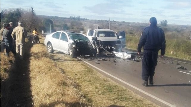 Terrible choque con un muerto y dos heridos en la Ruta 11