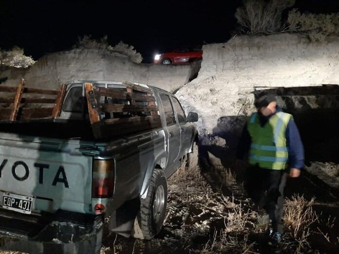 El vehículo fue rescatado y secuestrado.