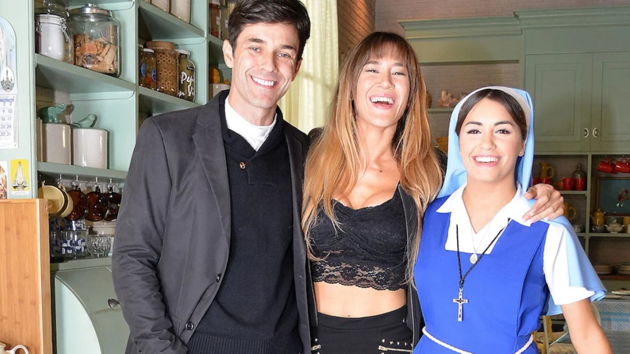 Jimena Barón junto a Mariano Martínez y Lali Espósito en "Esperanza Mía".