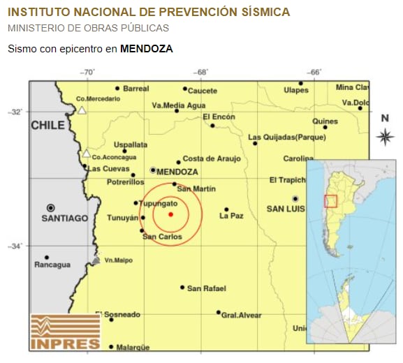 Temblor Mendoza