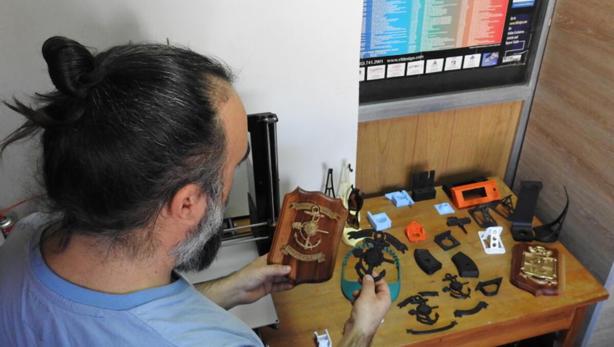 El Arsenal Naval Puerto Belgrano realiza trabajos en 3D