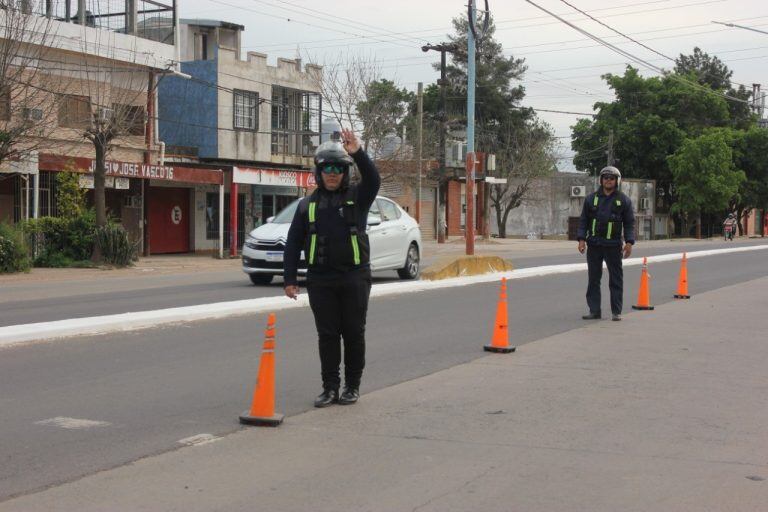 El dispositivo se llevó a cabo este martes por la mañana y se extendió a lo largo de avenida Sabin. (Web).