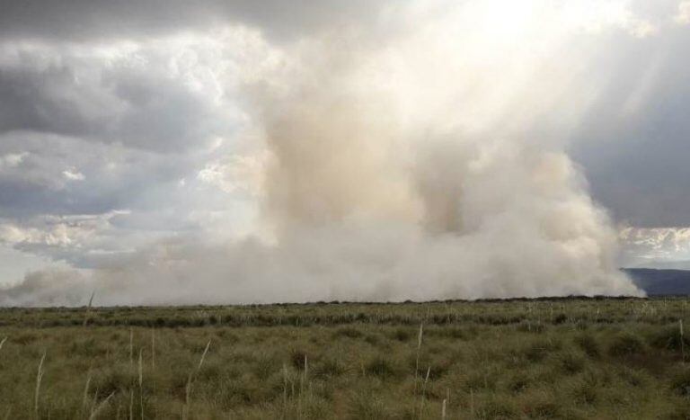 Incendio en Vallecitos, Mendoza.