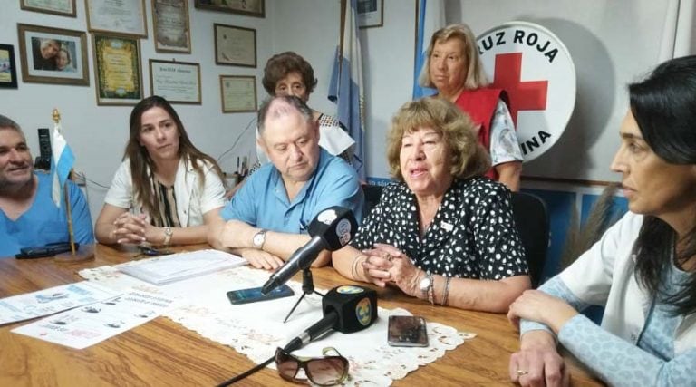 El anuncio se realizó en la sede de la Cruz Roja Argentina filial Santa Rosa (Vía Santa Rosa)