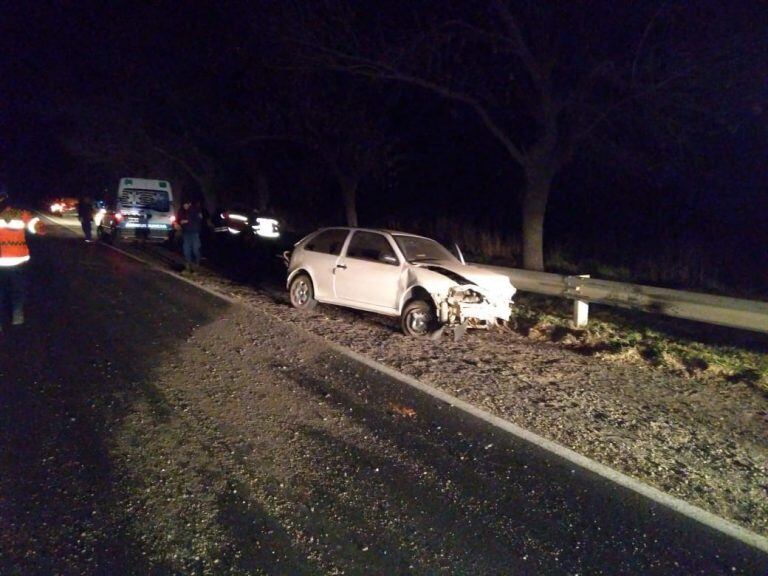 El vuelco de produjo en la Autovía Córdoba-Río Cuarto a la altura de la curva Espinillo.