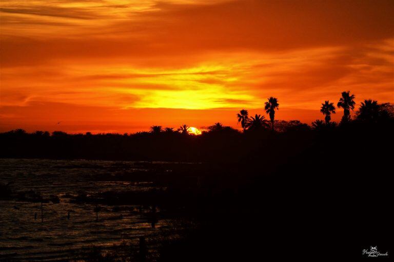 Atardecer en Miramar de Ansenuza - PH Hugo Giraudo