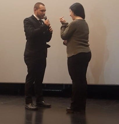 Una propuesta de casamiento en el cine Teatro Español