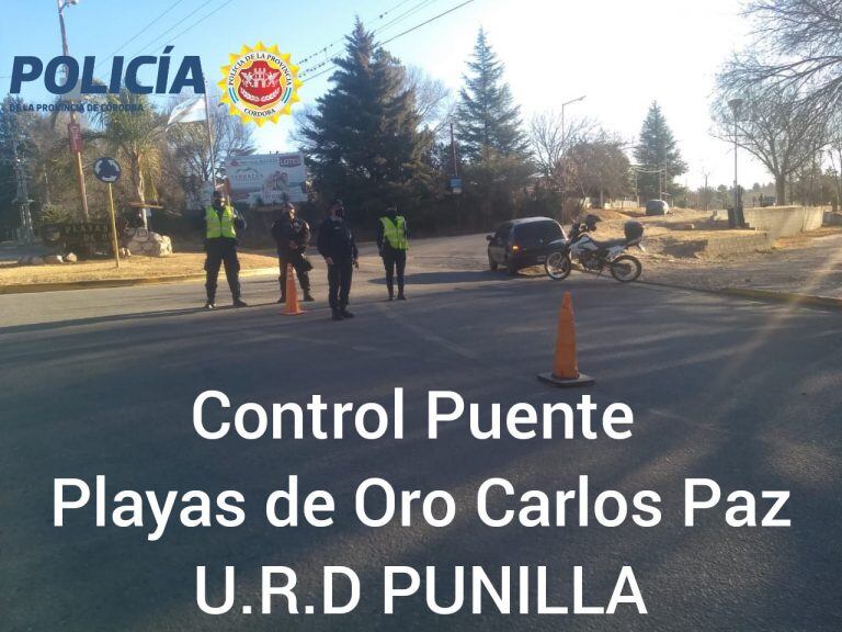 Diversos accesos a puentes y arterias principales de la ciudad. (Foto: Unidad Regional Departamental Punilla).