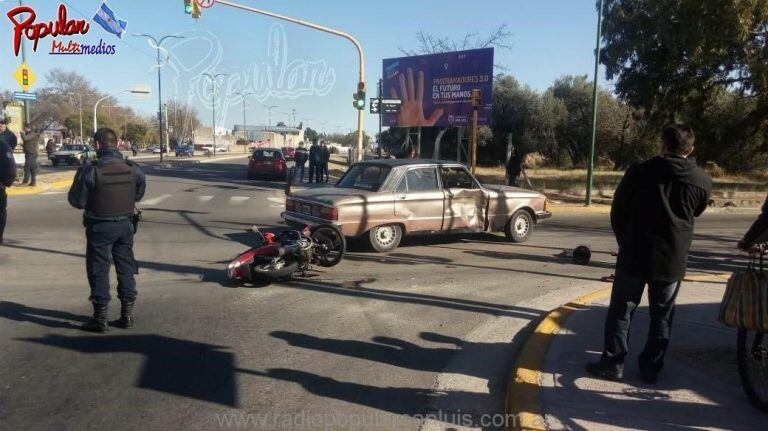 Accidente en San Luis.