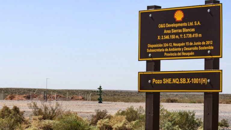 El enfrentamiento se desató en el yacimiento Sierras Blancas. Gentileza Río Negro.