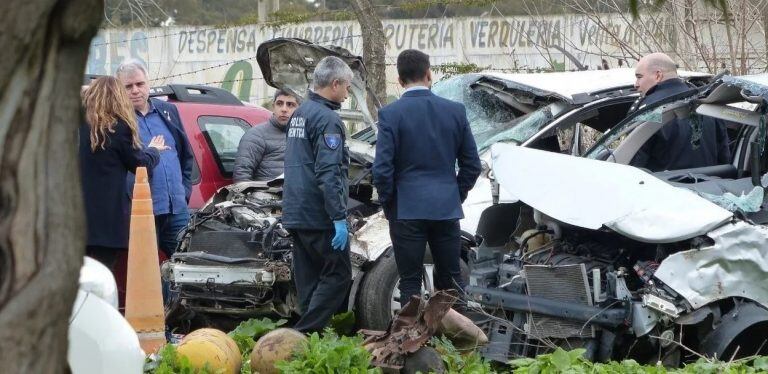 El lunes realizaron las pericias en la camioneta de "El Pepo" (Foto: COL/Criterio Online)