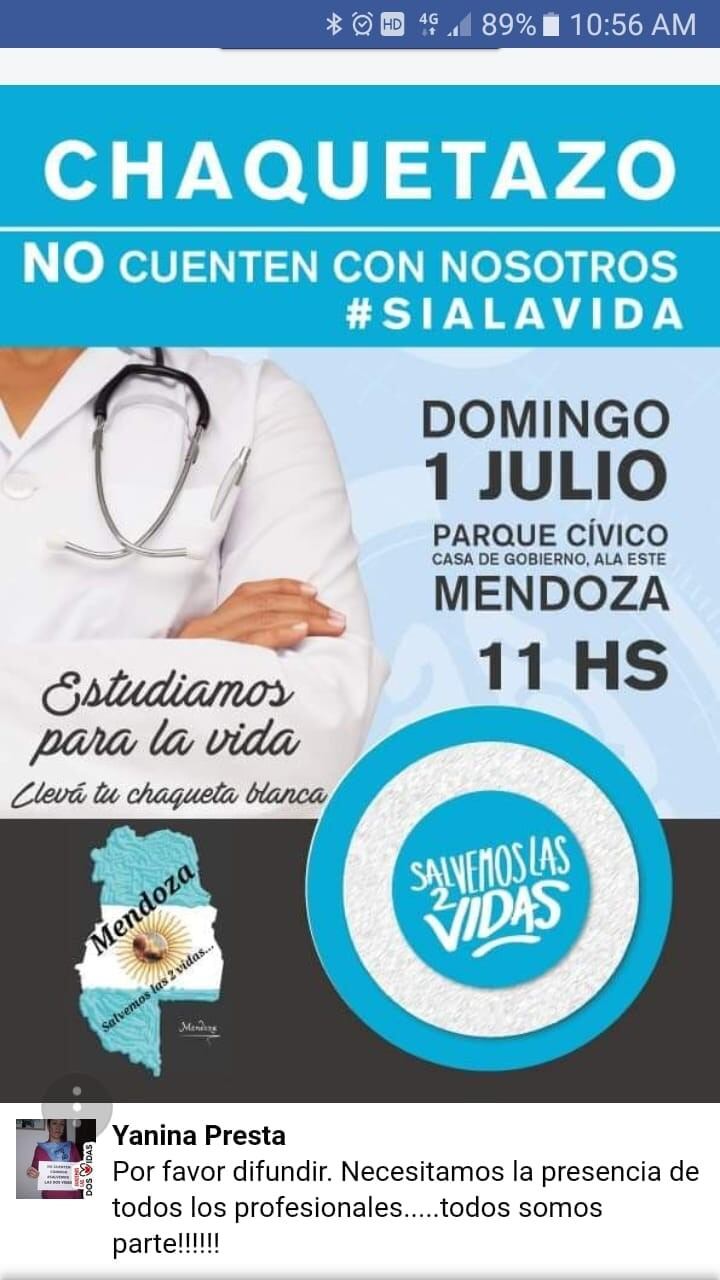 El domingo hay un chaquetazo en Mendoza.