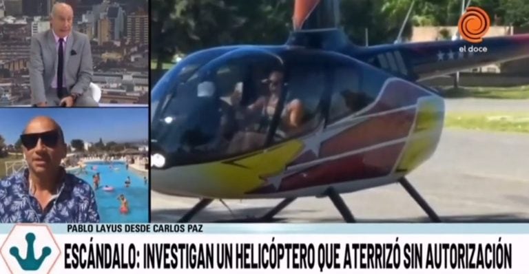 La mujer que iba a bordo del helicóptero podría ser una conocida actriz de la temporada carlospacense.