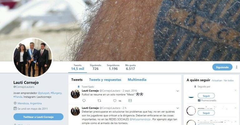 Tweets de Lautaro Cornejo ys su publicaciones.