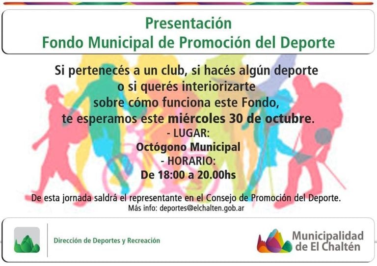 Fondo Municipal de Promoción del Deporte en El Chaltén