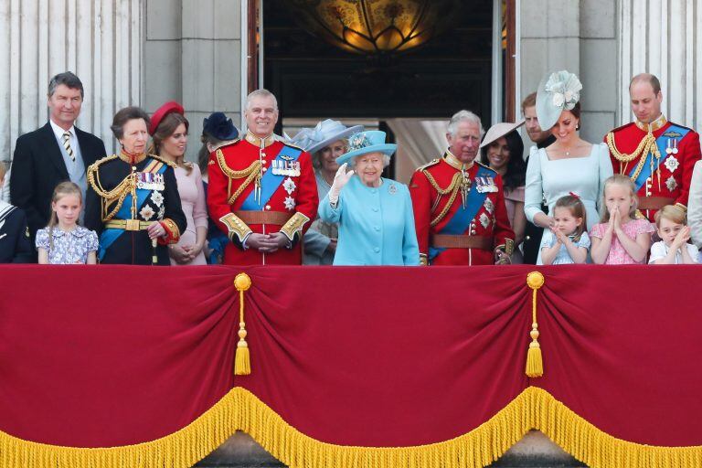 La familia real británica