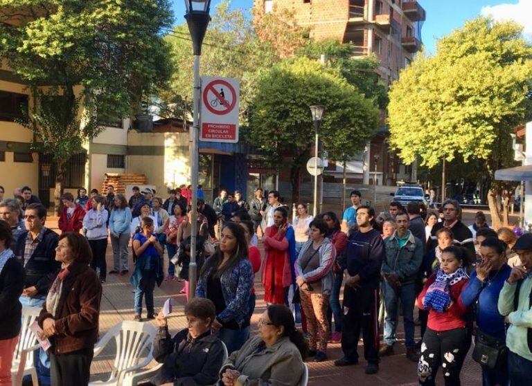 Marcha contra el aborto en Eldorado. (Foto: Misiones Online)