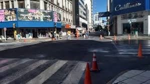 Corte de calle por trabajos de demarcación y pintado de calle