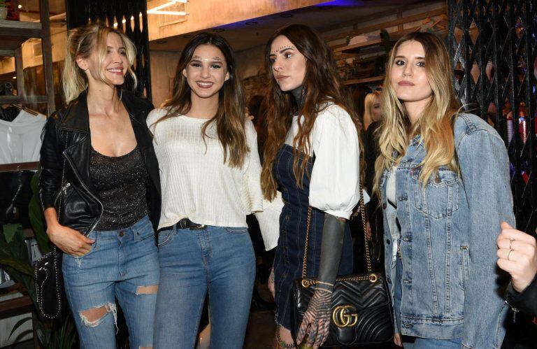 Guilermina Valdes, Juanita Tinelli, Cande Tinelli y Micaela Tinelli