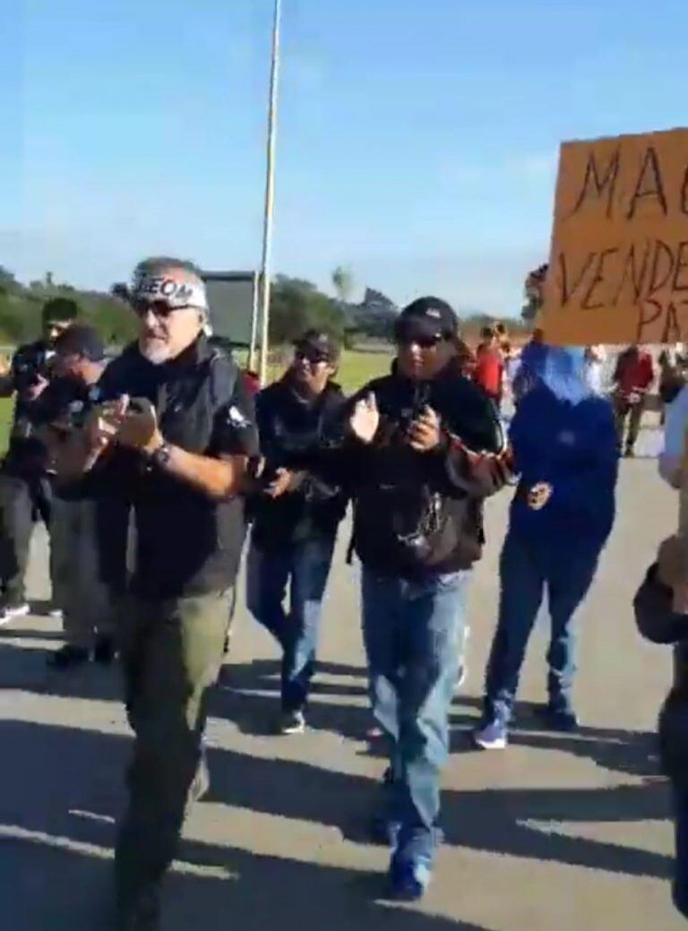 Municipales protestan contra la visita del presidente a Jujuy