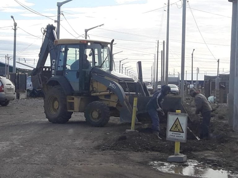 Obras en Río Grande.