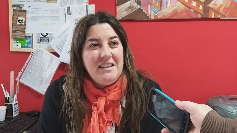 Andrea Rowlans, ex gerente de la terminal de Esquel que durante su gestión se registró una irregularidad de 3 millones de pesos.