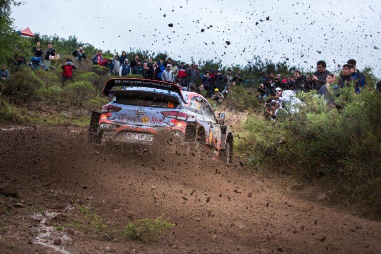 Andreas Mikkelsen, otro protagonista del Rally Argentina 2019. Salió segundo detrás de Neuville, también con Hyundai.(CIMECO)