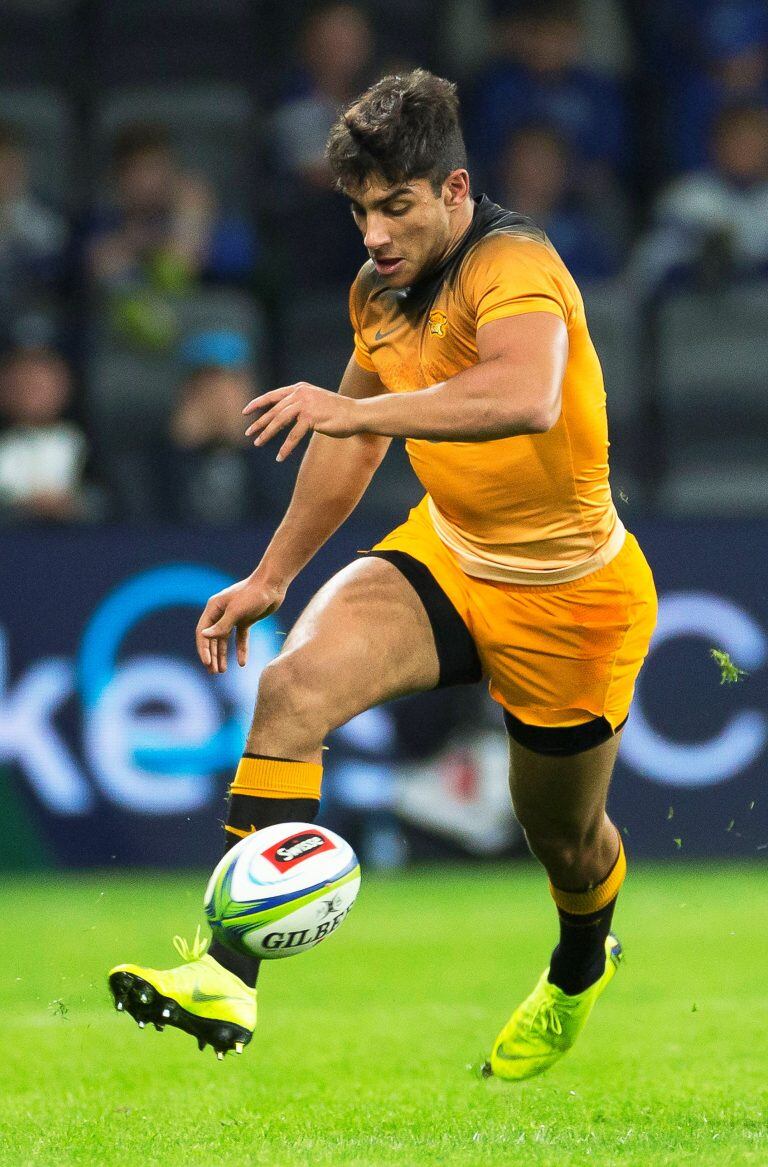 Santiago Carreras durante el partido de Los Jaguares por el Super Rugby  (Foto: EFE/EPA/CRAIG GOLDING)