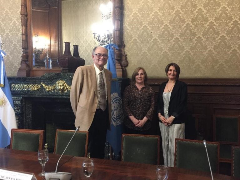 Graciela Di Perna, participó en el Palacio San Martín de la presentación de los proyectos