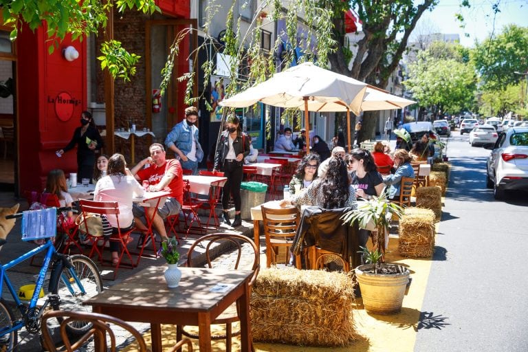 Áreas peatonales transitorias de la Ciudad de Buenos Aires (Foto: GCBA)